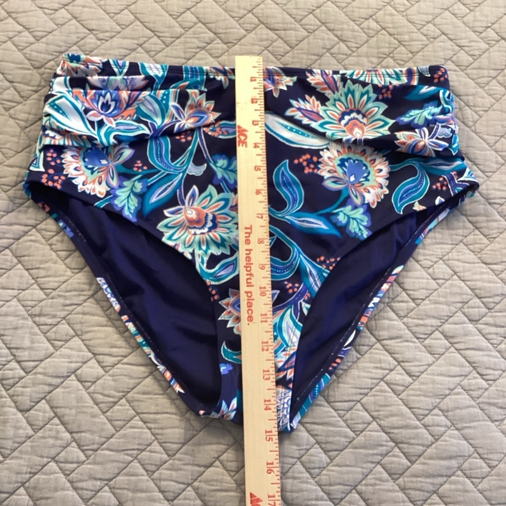 Elemar 2piece Floral High-Neck Bikini Sz 14 - Picture 4 of 14